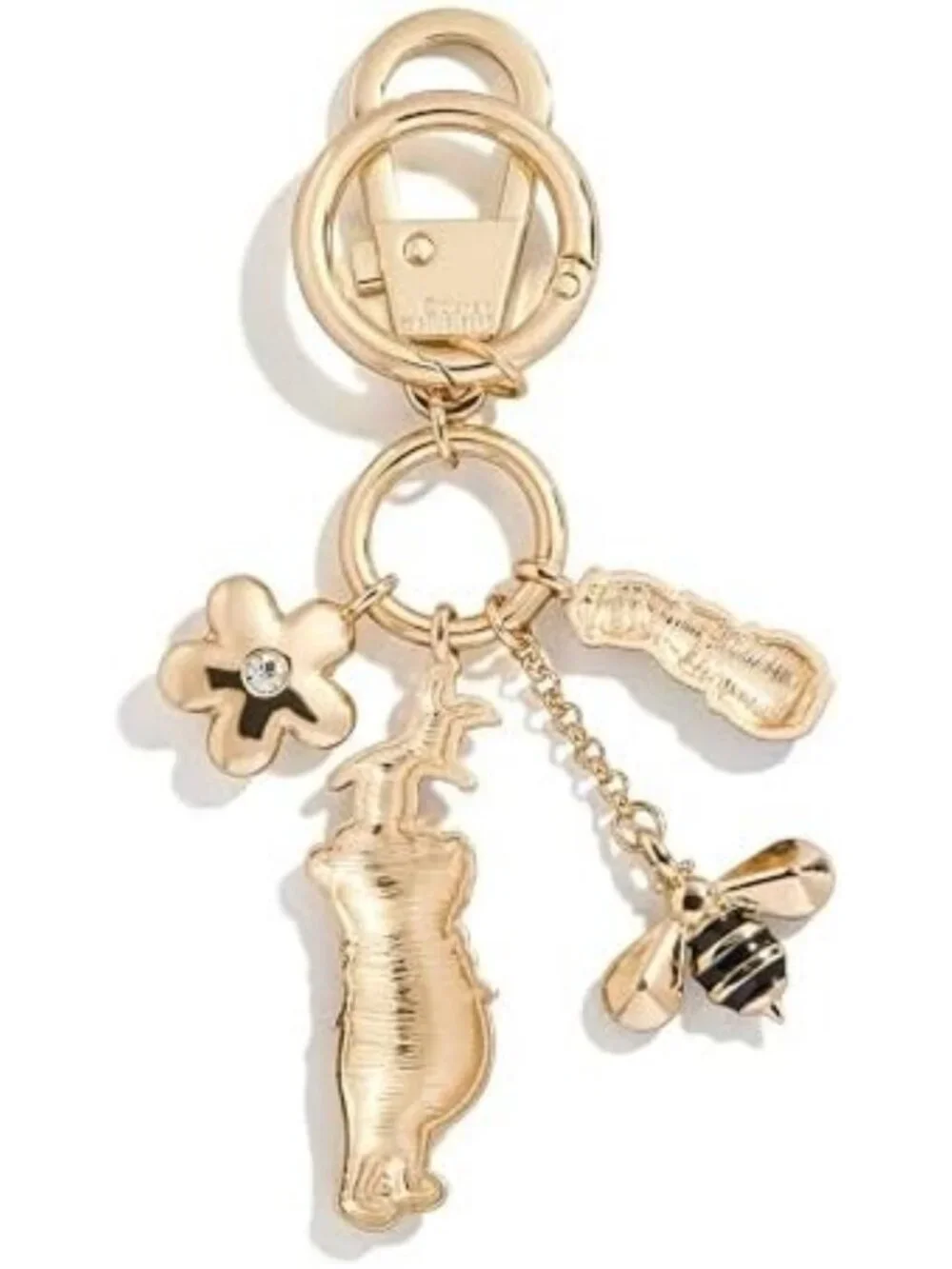 Charming Disney Duo Bag Charm with Ring & Lobster Clasp - Perfect Accessory!